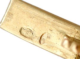 antique sapphire and diamond bracelet hallmarks