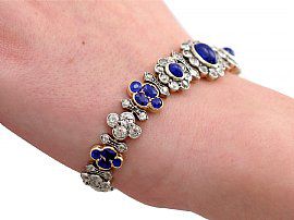 antique sapphire and diamond bracelet