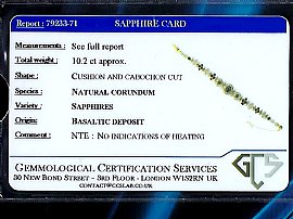 antique sapphire and diamond bracelet certificate