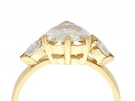 vintage heart cut diamond ring