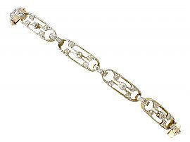 Antique Yellow Gold Bracelet with Diamonds