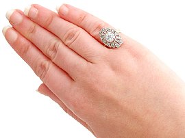 Art Deco Diamond Ring Wearing