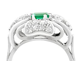 1950s Emerald and Diamond Ring