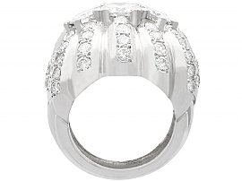 Large Diamond Platinum Cocktail Ring