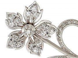 Floral Diamond Brooch 