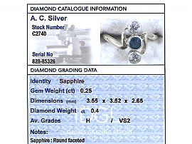 1930s Sapphire and Diamond Dress Ring 