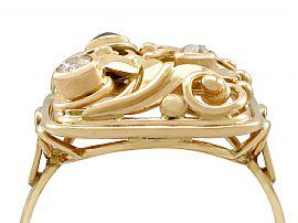 Sapphire Gold Dress Ring