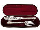 Sterling Silver Newton Pattern Fish Servers - Antique Victorian (1876)