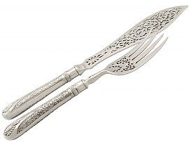 Boxed Sterling Silver Fish Servers