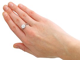 Antique 1920s Diamond Ring Wearing