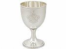 Sterling Silver Goblet - Antique Victorian (1870)