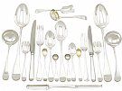 Sterling Silver Canteen of Cutlery for Eight Persons - Antique Victorian (1896)