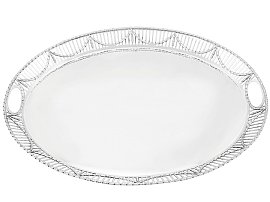 Sterling Silver Galleried Tray - Antique George V (1913)