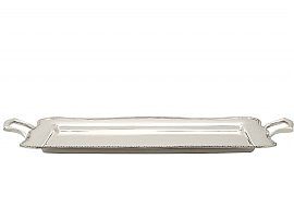 Rounded Antique Silver Tray