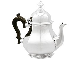 Sterling Silver Teapot - Antique George V (1919); C2834