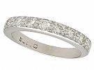 0.72ct Diamond and 18ct White Gold Half Eternity Ring - Vintage 1975