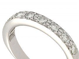 vintage diamond half eternity ring