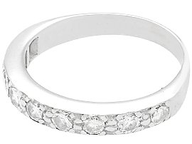 vintage diamond half eternity ring