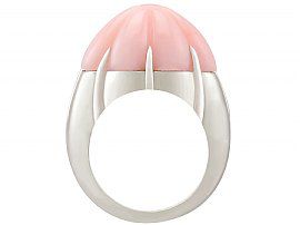 coral bombe ring