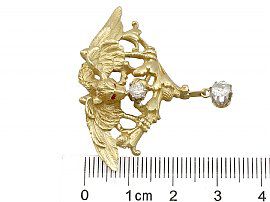 antique diamond griffin brooch