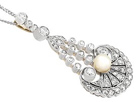 Antique Pearl & Diamond Pendant