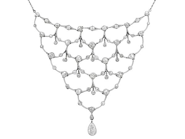 1920s Platinum and Diamond Necklace
