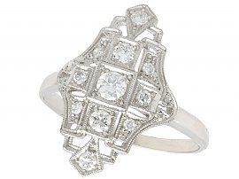 1920s Art Deco diamond dress ring