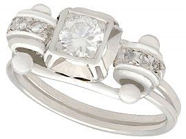 1950s Diamond Dress Ring in White Gold