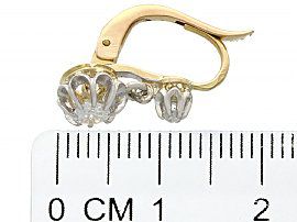 1930s Diamond Earrings Ruler