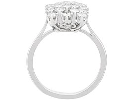rectangular diamond cluster ring for sale