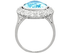 1930s aquamarine and diamond ring