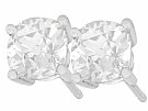 2.12ct Diamond and Platinum Stud Earrings - Antique and Contemporary
