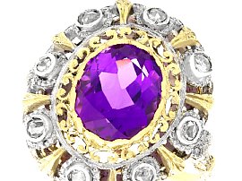 Antique Amethyst and Diamond Ring 