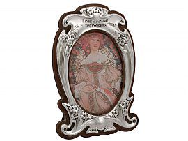 Sterling Silver Photograph Frame - Art Nouveau Style - Antique Edward VII (1904)