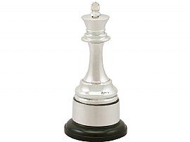 Sterling Silver Presentation Chess Trophy - Antique George V