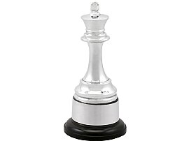 Sterling Silver Presentation Chess Trophy - Antique George V