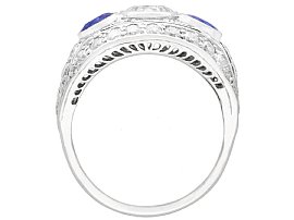 1930s sapphire and diamond cocktail ring