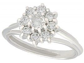 1960s Diamond Cluster Ring
