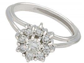1960s Diamond Cluster Ring for sale 