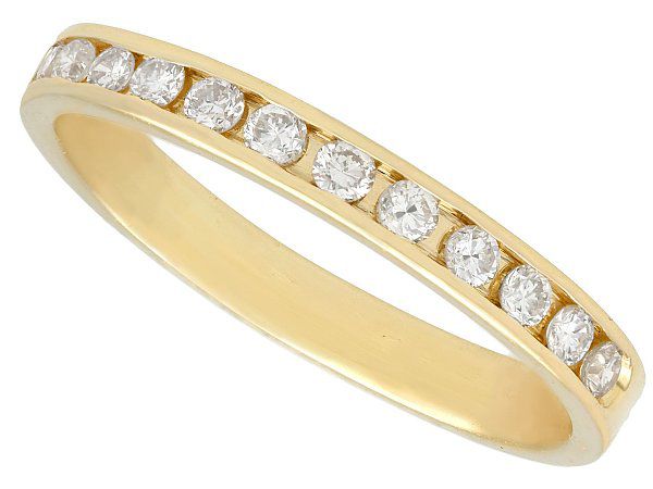 Vintage Gold Eternity Diamond Ring
