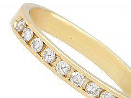 Gold Eternity Diamond Ring Vintage