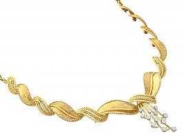 Belgium Diamond Necklace in Gold