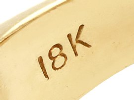 Vintage 18ct Gold Diamond Ring Hallmark