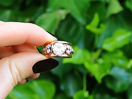 Antique French Diamond and Gold Ring