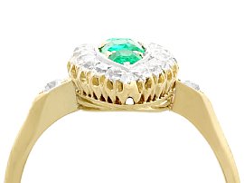 Emerald Diamond Marquise Ring