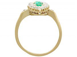 Emerald and Diamond Marquise Dress Ring 