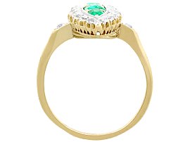 Emerald and Diamond Marquise Dress Ring 