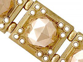 19th Century Gold Bracelet Close Up