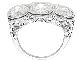 large 1930s diamond engagement ring