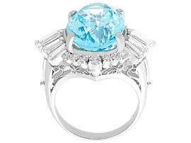 vintage aquamarine dress ring
